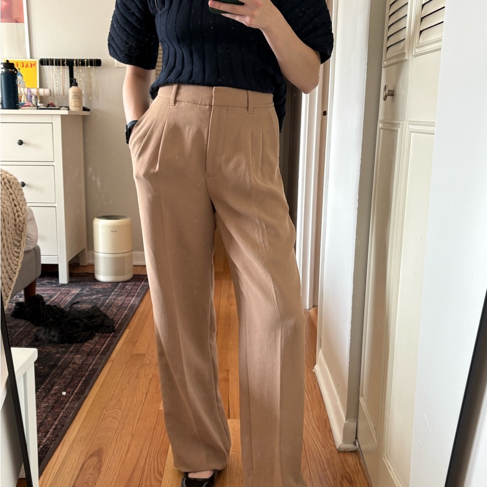 Aritzia Camel Effortless Pants